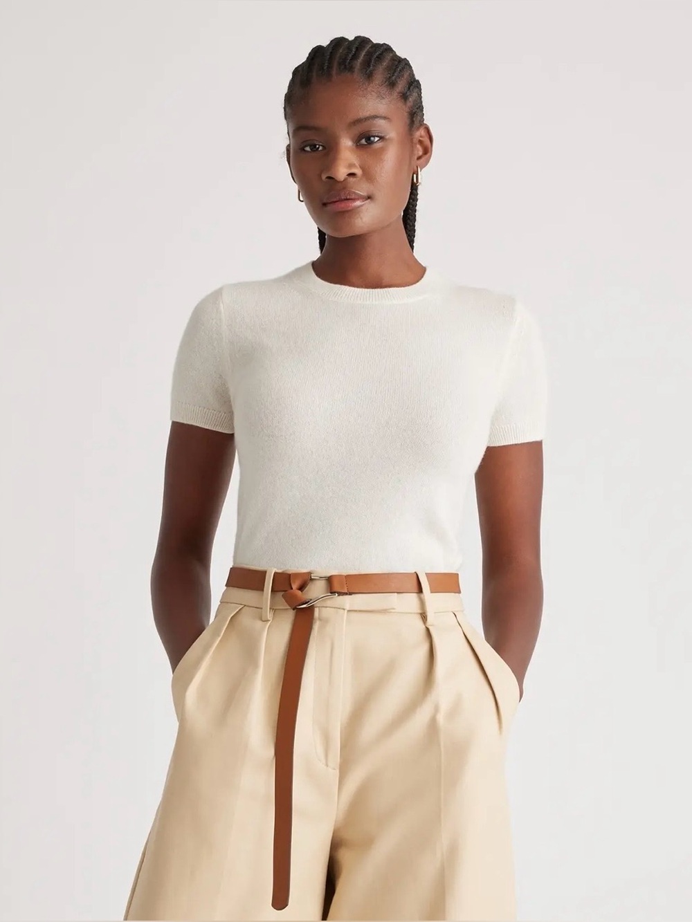 Quince Mongolian Cashmere Tee